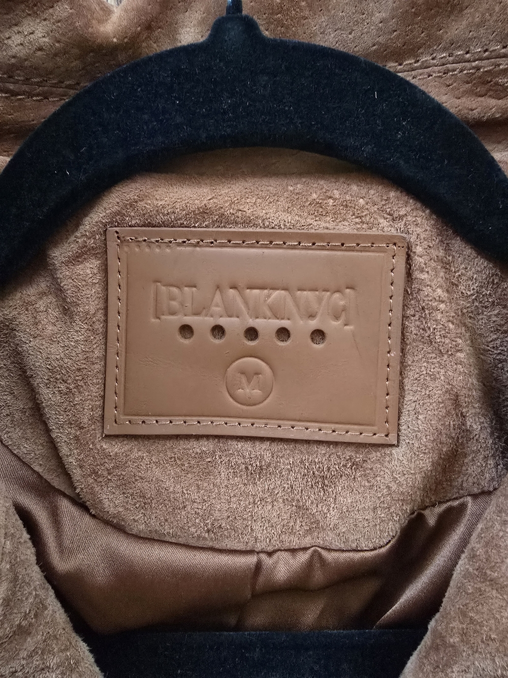 Blank NYC Suede Moto Jacket - Rust Orange. BLANKNYC Denim Morning Suede - Picture 10 of 15